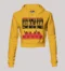 Seri Bunk Adikalaam Machi Women's Crop Hoodies in Mustard Yellow Color